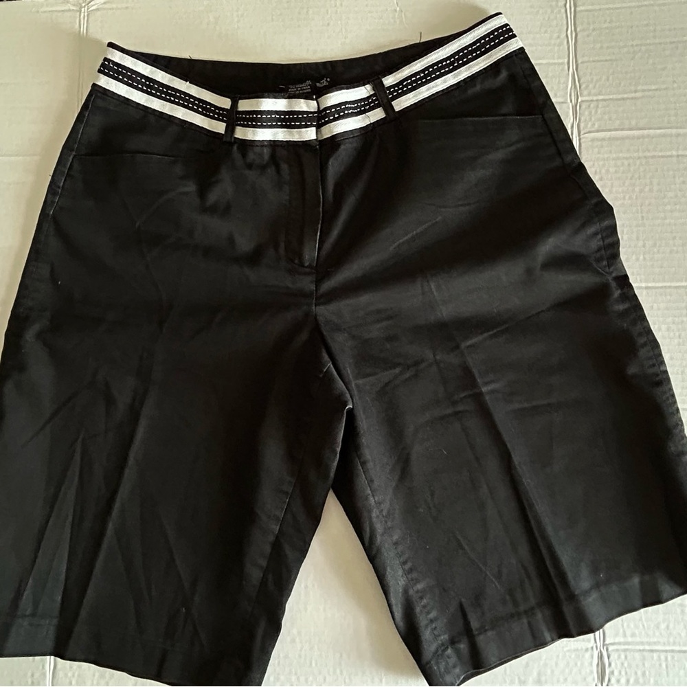 Willi Smith Black Shorts with White Trim